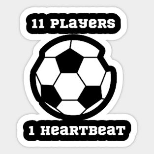 11 players, 1 heartbeat Sticker